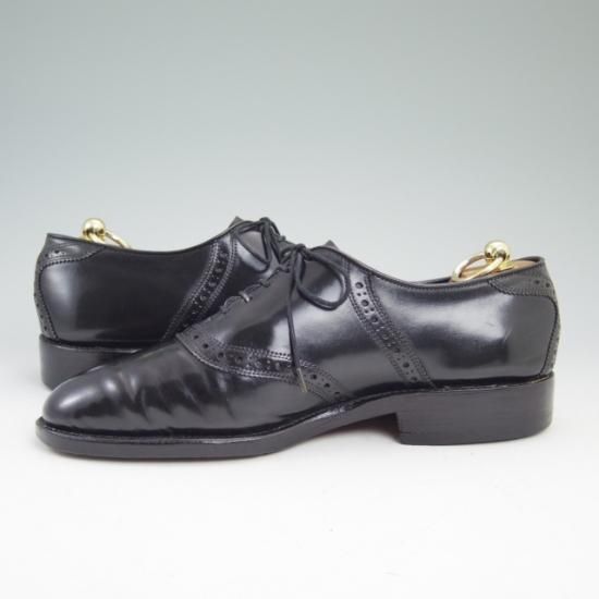 極上★(米)アレンエドモンズ 7EE【定価10万円以上★コードバン仕様/サドルシューズ】黒/メンズ/ALLEN EDMONDS★a648