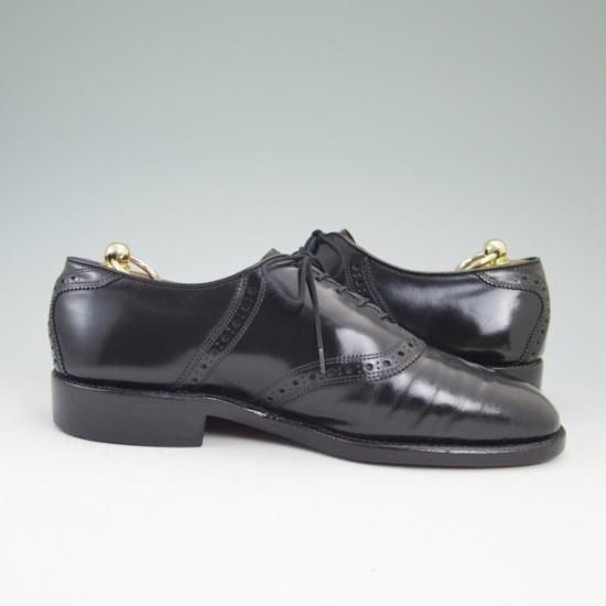 極上★(米)アレンエドモンズ 7EE【定価10万円以上★コードバン仕様/サドルシューズ】黒/メンズ/ALLEN EDMONDS★a648