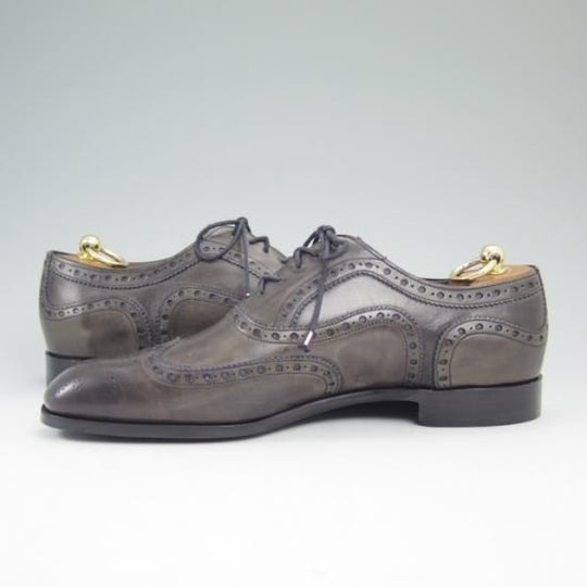 新品★バーカーブラック UK8【定13万★ARCHDALE WINGTIP】ウイングチップ/フルブローグ/BARKER BLACK★a674