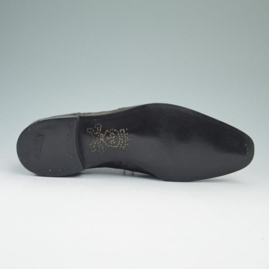 新品★バーカーブラック UK8【定13万★ARCHDALE WINGTIP】ウイングチップ/フルブローグ/BARKER BLACK★a674