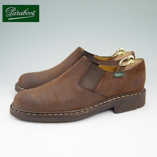 ほぼ試着程度★パラブーツ SIZE 7.5【★PHOTON/フォトン/TEXソール/オイルドスエード/スリッポン/サイドゴアシューズ】Paraboots★a683