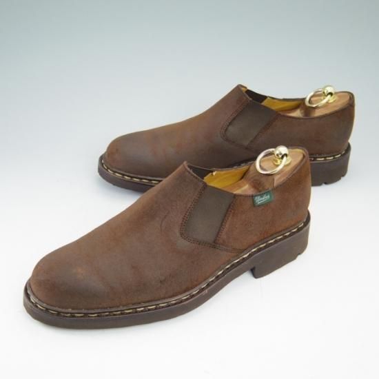 ほぼ試着程度★パラブーツ SIZE 7.5【★PHOTON/フォトン/TEXソール/オイルドスエード/スリッポン/サイドゴアシューズ】Paraboots★a683