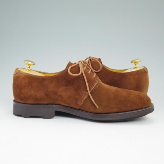 極美品★グレンソン 6.5F【★リッジウェイソール】スエード/プレーントゥ/GRENSON★a684