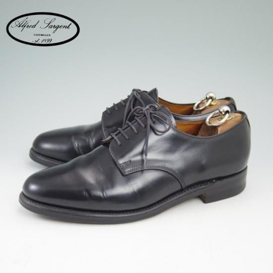 極上☆アルフレッドサージェント 8【☆プレーントゥ/ガラス張りレザー