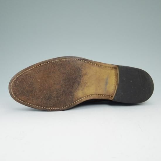 極上★アルフレッドサージェント 8【★プレーントゥ/ガラス張りレザー】Alfred Sargent★a687