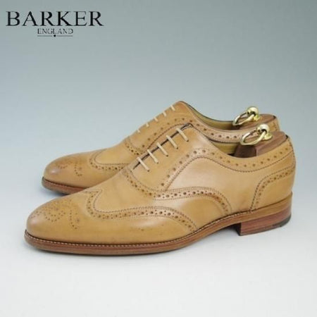 美品★バーカー UK8【★(英)へリング別注/Herring Shoes】フルブローグ/CARNABY/BARKER★a694