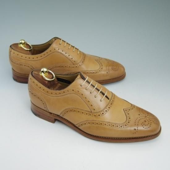 美品★バーカー UK8【★(英)へリング別注/Herring Shoes】フルブローグ/CARNABY/BARKER★a694