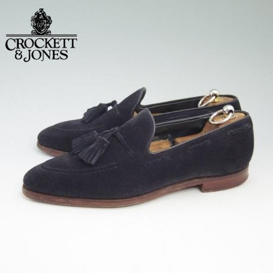 極上★クロケット＆ジョーンズ 7E【★341ラスト/GUERNSEY/タッセルローファー/スエード】Crockett＆Jones★a697