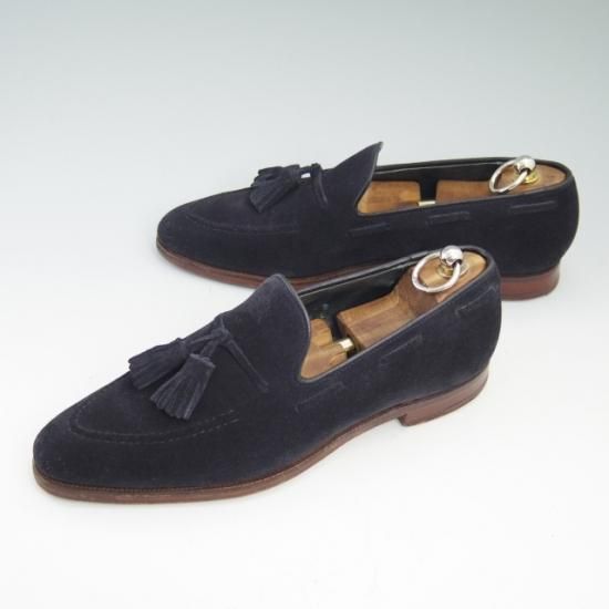 極上★クロケット＆ジョーンズ 7E【★341ラスト/GUERNSEY/タッセルローファー/スエード】Crockett＆Jones★a697
