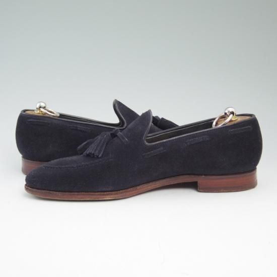極上★クロケット＆ジョーンズ 7E【★341ラスト/GUERNSEY/タッセルローファー/スエード】Crockett＆Jones★a697