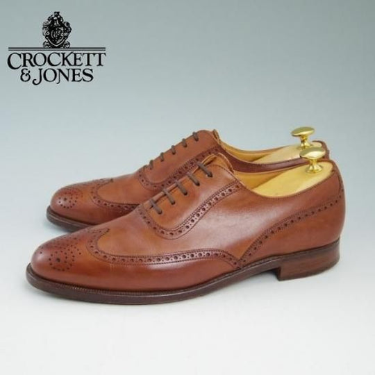 極上★クロケット＆ジョーンズ UK7/US7.5D【★ラルフローレン別注/RalphLauren/フルブローグ】Crockett＆Jones★a698