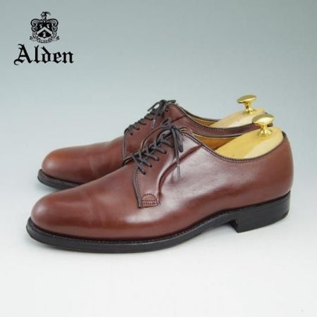 美品★オールデン 7D【★超希少!!トゥルーフレアラスト/665/プレーントゥ/(米)MOULDED SHOE別注】Alden★a699