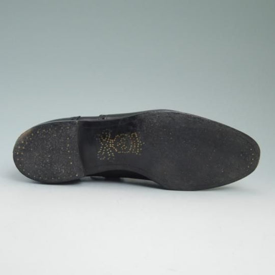 美品★バーカーブラック US6.5【★モンクストラップ/Harrington】CHIBINO/M0100/バーカー/BARKER BLACK★a704