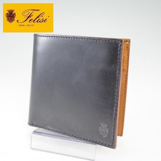 新品★フェリージ【★二つ折り財布】ブライドルレザー仕様/メンズ/Felisi★a668