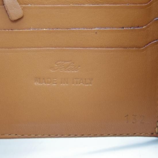 新品★フェリージ【★二つ折り財布】ブライドルレザー仕様/メンズ/Felisi★a668