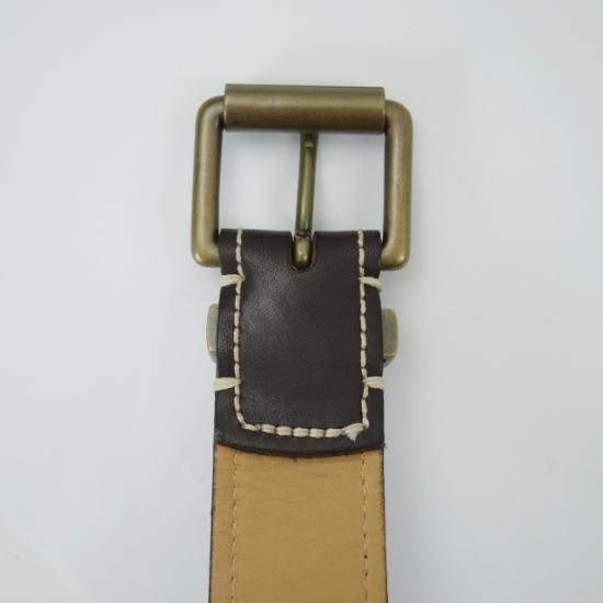 未使用★トリッカーズ Mサイズ【★超希少!!レザー ベルト】革/Tricker's★a673