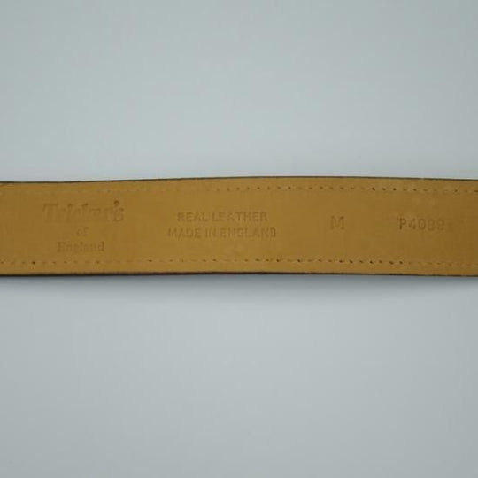 未使用★トリッカーズ Mサイズ【★超希少!!レザー ベルト】革/Tricker's★a673