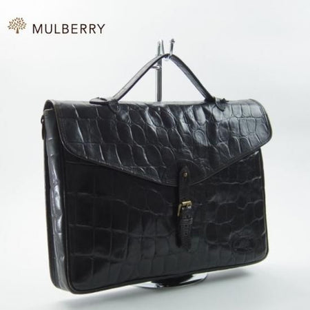 極上★(英)マルベリー/Mulberry【★鞄】ブリーフケース/メンズ ビジネス バッグ★N4669