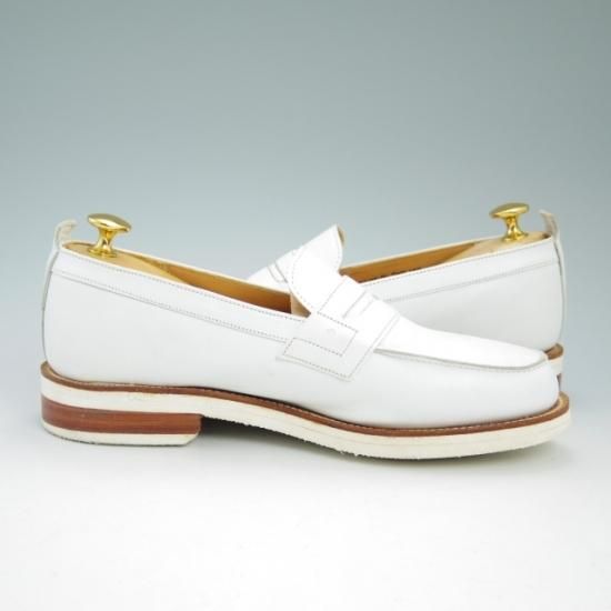 極上★グレンソン 6F【★コインローファー】白/GRENSON★a710