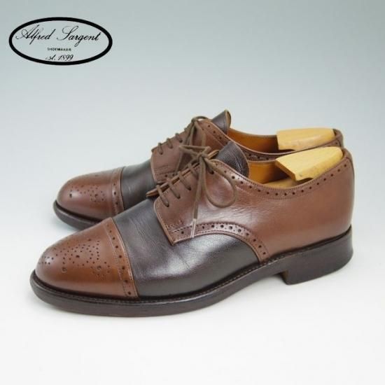 極上★アルフレッドサージェント UK6【★セミブローグ/BARNEYS NEW YORK】バーニーズニューヨーク別注/Alfred Sergeant★a715