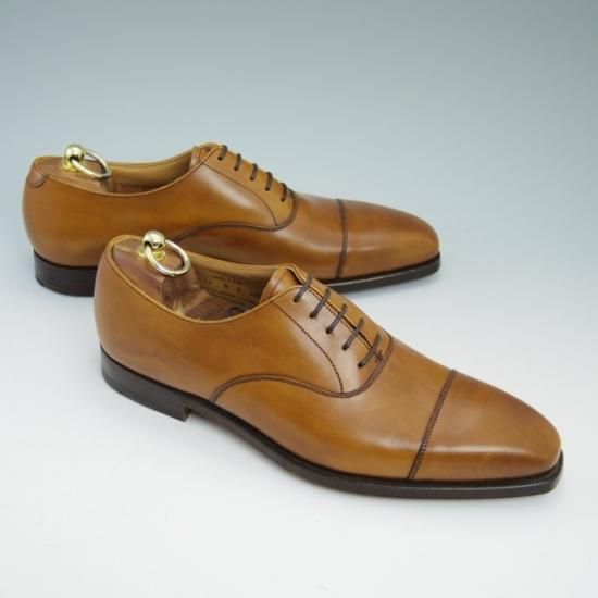 未使用★クロケット&ジョーンズ 8E【★348/ストレートチップ/HALLAM】Crockett&Jones★a718