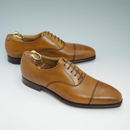 未使用★クロケット&ジョーンズ 8E【★348/ストレートチップ/HALLAM】Crockett&Jones★a718