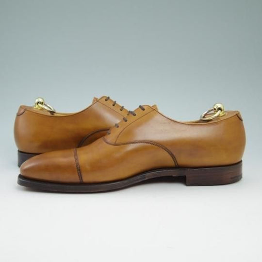 未使用★クロケット&ジョーンズ 8E【★348/ストレートチップ/HALLAM】Crockett&Jones★a718