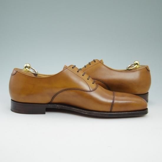 未使用★クロケット&ジョーンズ 8E【★348/ストレートチップ/HALLAM】Crockett&Jones★a718