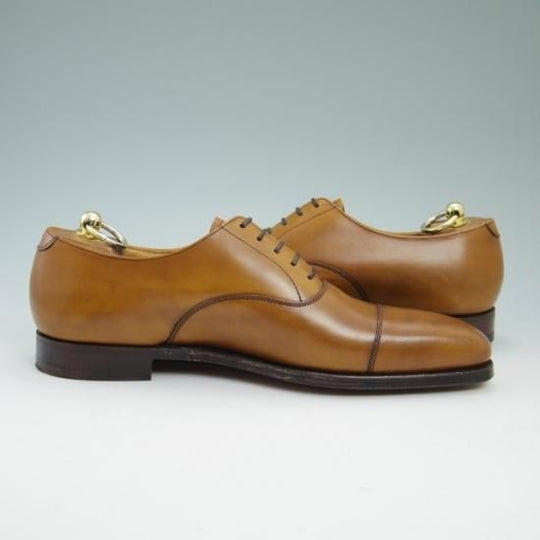未使用★クロケット&ジョーンズ 8E【★348/ストレートチップ/HALLAM】Crockett&Jones★a718