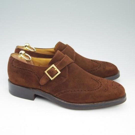 未使用★チャーチ 90E/UK9【★73ラスト/ダイナイトソール仕様/PICCADILLY/モンクストラップ/スエード】Church’s★a722