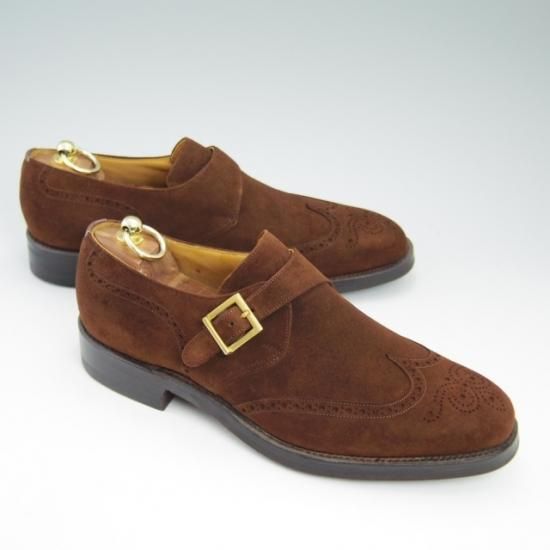 未使用★チャーチ 90E/UK9【★73ラスト/ダイナイトソール仕様/PICCADILLY/モンクストラップ/スエード】Church’s★a722