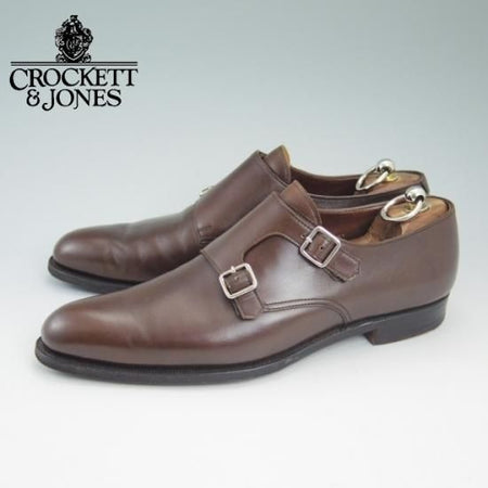 美品★定10万/クロケット&ジョーンズ 7.5D【★337ラスト/ハンドグレードライン/LANGLEY/ダブルモンク】Crockett&Jones★a725