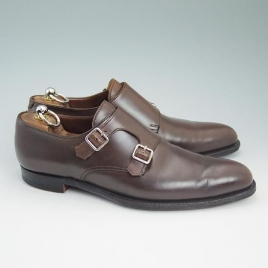 美品★定10万/クロケット&ジョーンズ 7.5D【★337ラスト/ハンドグレードライン/LANGLEY/ダブルモンク】Crockett&Jones★a725