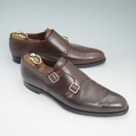 美品★定10万/クロケット&ジョーンズ 7.5D【★337ラスト/ハンドグレードライン/LANGLEY/ダブルモンク】Crockett&Jones★a725