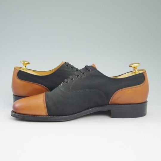 極上★グレンソン 6D【★10951/茶×深緑（ほぼ黒）コンビ仕様】ストレートチップ/GRENSON★a727