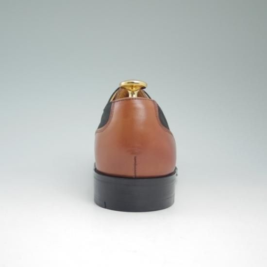 極上★グレンソン 6D【★10951/茶×深緑（ほぼ黒）コンビ仕様】ストレートチップ/GRENSON★a727