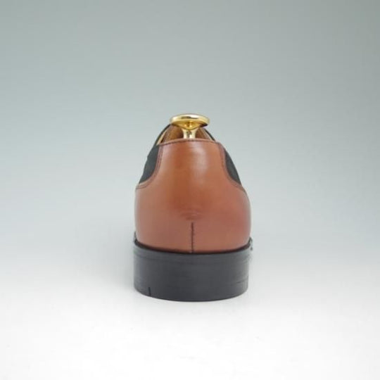 極上★グレンソン 6D【★10951/茶×深緑（ほぼ黒）コンビ仕様】ストレートチップ/GRENSON★a727