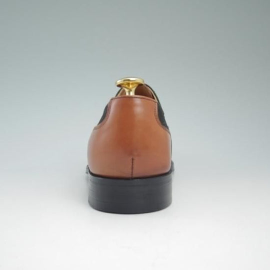 極上★グレンソン 6D【★10951/茶×深緑（ほぼ黒）コンビ仕様】ストレートチップ/GRENSON★a727