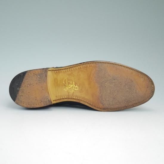 極上★グレンソン 6D【★10951/茶×深緑（ほぼ黒）コンビ仕様】ストレートチップ/GRENSON★a727