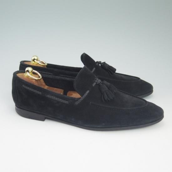 極上★(伊)ストールマンテラッシ SIZE 41.5【定10万以上★スエード】タッセルローファー/SUTOR MANTELLASSI★a729