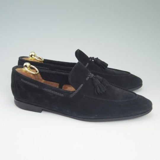 極上★(伊)ストールマンテラッシ SIZE 41.5【定10万以上★スエード】タッセルローファー/SUTOR MANTELLASSI★a729