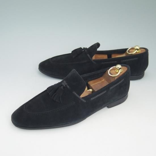 極上★(伊)ストールマンテラッシ SIZE 41.5【定10万以上★スエード】タッセルローファー/SUTOR MANTELLASSI★a729