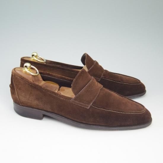 ★エンツォボナフェ SIZE 8【★コインローファー/Allori】スエード/Enzo Bonafe★a741