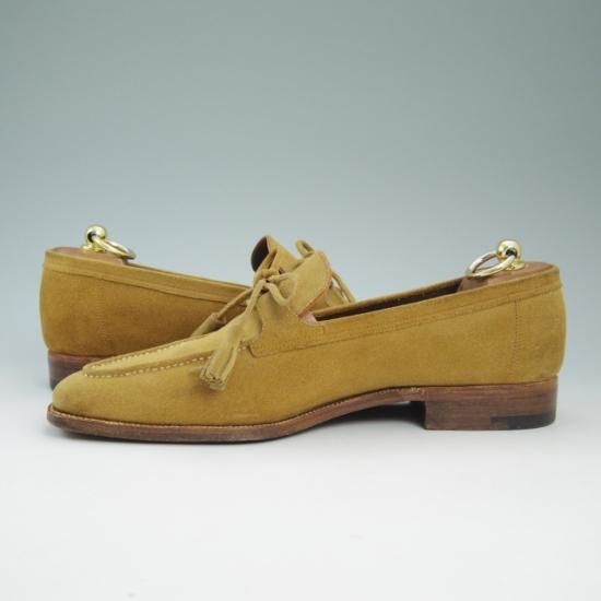 極上★ボノーラ 8E【★ビームス別注品/BEAMS】タッセルローファー/スエード/BONORA★a742