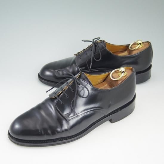 極上★(英)ローク SIZE 8.5【★ポリッシュドレザー/ガラス張り】M123/プレーントゥ/Loake★a743