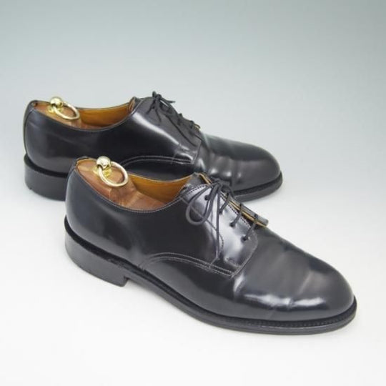 極上★(英)ローク SIZE 8.5【★ポリッシュドレザー/ガラス張り】M123/プレーントゥ/Loake★a743