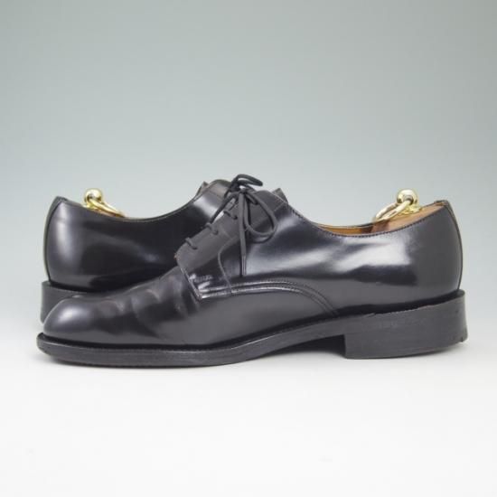 極上★(英)ローク SIZE 8.5【★ポリッシュドレザー/ガラス張り】M123/プレーントゥ/Loake★a743