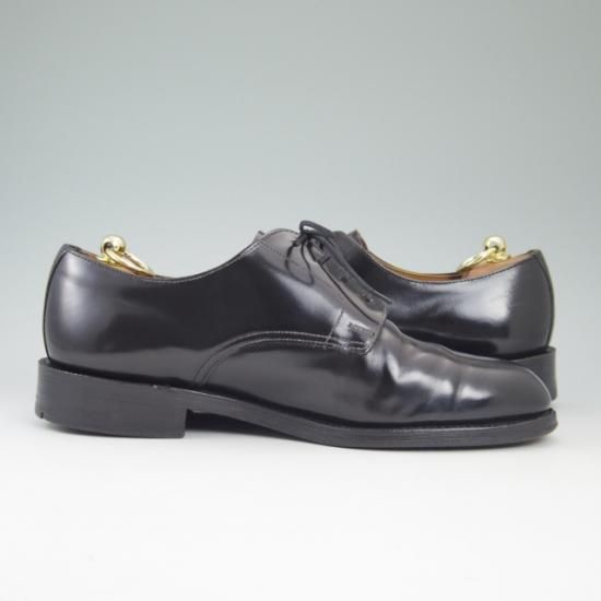 極上★(英)ローク SIZE 8.5【★ポリッシュドレザー/ガラス張り】M123/プレーントゥ/Loake★a743