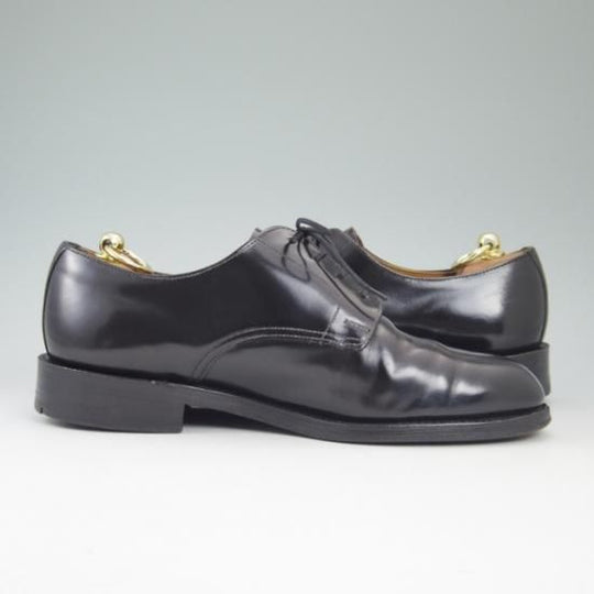 極上★(英)ローク SIZE 8.5【★ポリッシュドレザー/ガラス張り】M123/プレーントゥ/Loake★a743