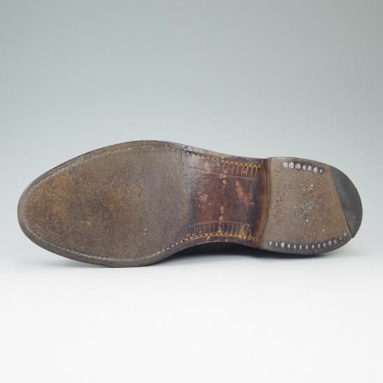 極上★(英)ローク SIZE 8.5【★ポリッシュドレザー/ガラス張り】M123/プレーントゥ/Loake★a743